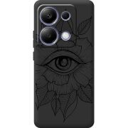 Черный чехол  BoxFace Xiaomi Redmi Note 13 Pro 4G Eye