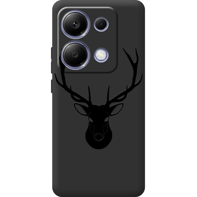 Черный чехол  BoxFace Xiaomi Redmi Note 13 Pro 4G Deer