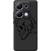 Черный чехол  BoxFace Xiaomi Redmi Note 13 Pro 4G Skull and Roses