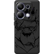 Черный чехол  BoxFace Xiaomi Redmi Note 13 Pro 4G Bear King