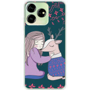 Чехол BoxFace ZTE Blade V50 Design 4G Girl and deer