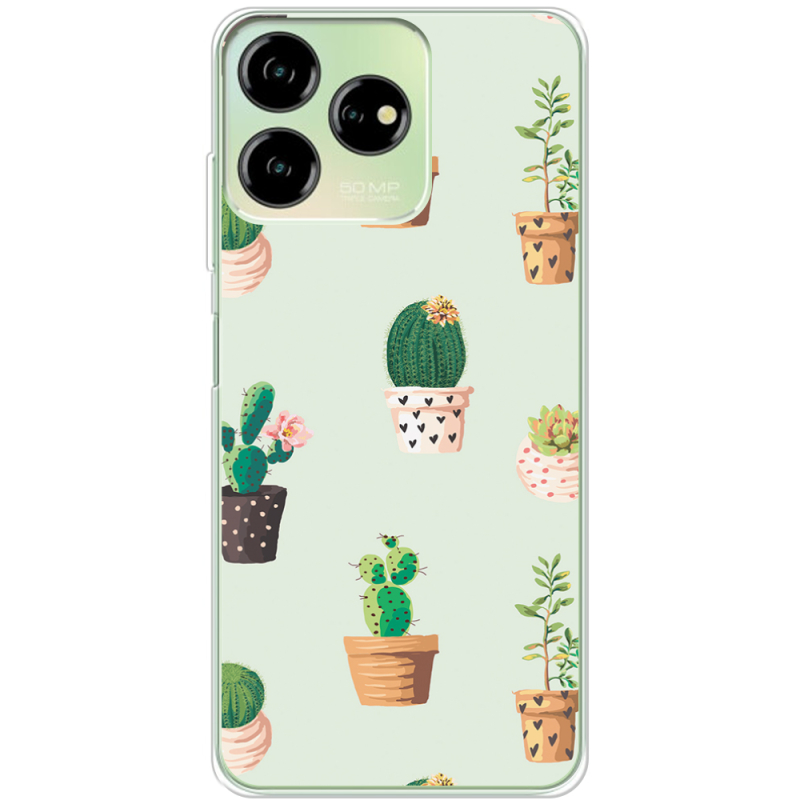 Чехол BoxFace ZTE Blade V50 Design 4G L-green Cacti