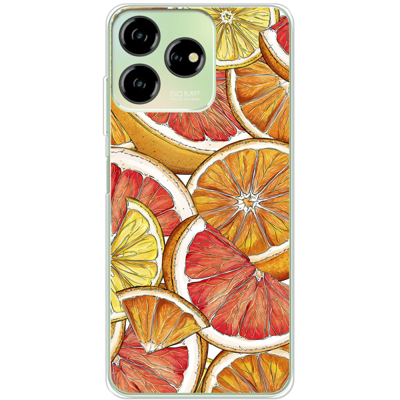 Чехол BoxFace ZTE Blade V50 Design 4G Citrus Pattern