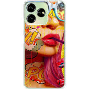 Чехол BoxFace ZTE Blade V50 Design 4G Yellow Girl Pop Art