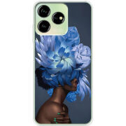 Чехол BoxFace ZTE Blade V50 Design 4G Exquisite Blue Flowers