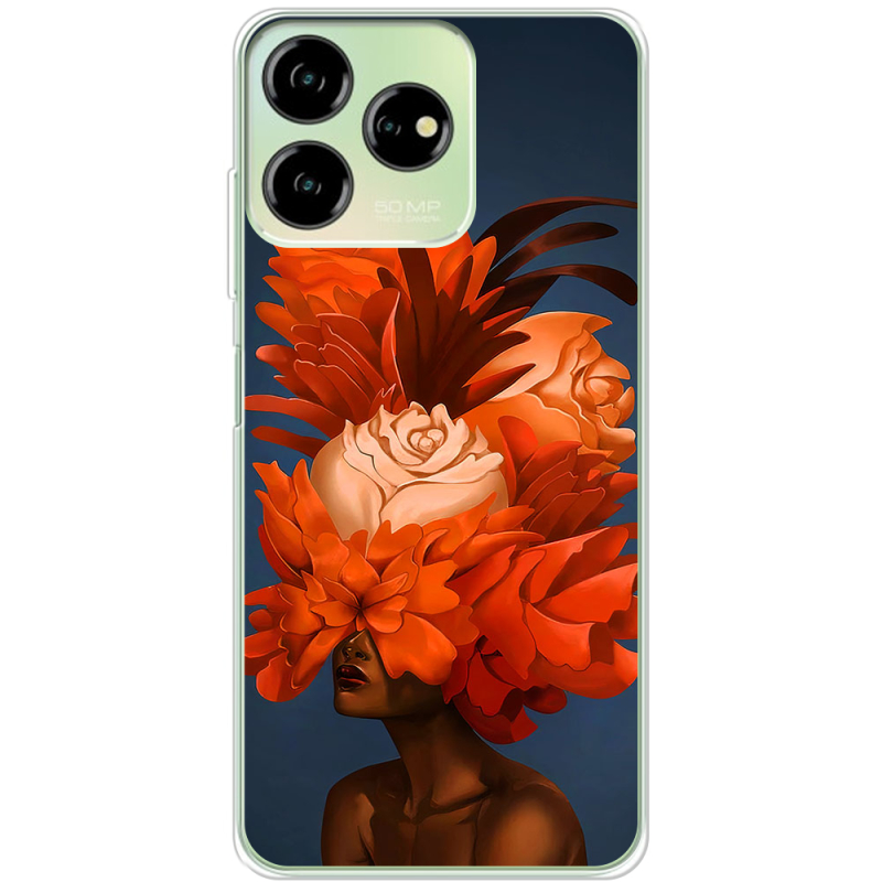 Чехол BoxFace ZTE Blade V50 Design 4G Exquisite Orange Flowers