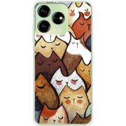 Чехол BoxFace ZTE Blade V50 Design 4G Sleepy Cats