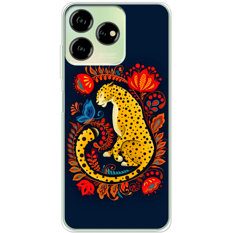 Чехол BoxFace ZTE Blade V50 Design 4G Petrykivka Leopard