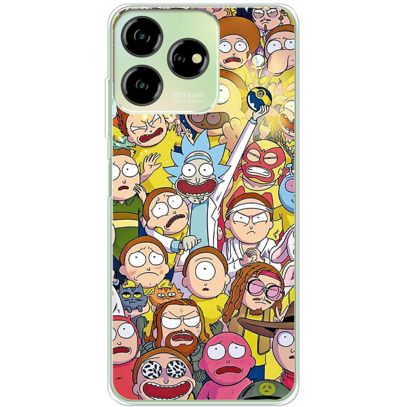 Чехол BoxFace ZTE Blade V50 Design 4G Rick and Morty