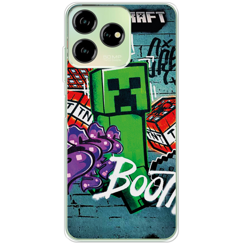 Чехол BoxFace ZTE Blade V50 Design 4G Minecraft Graffiti