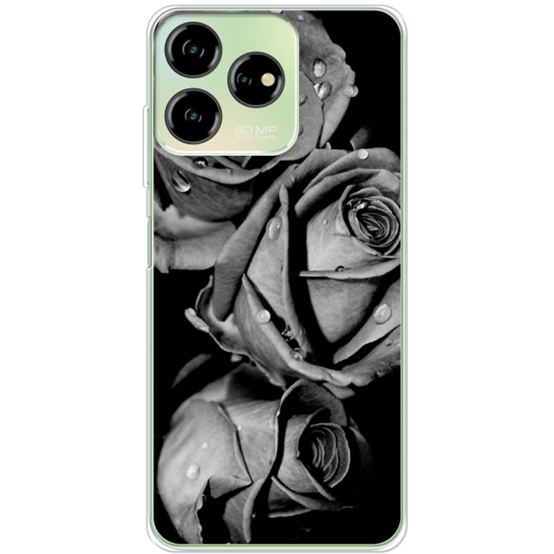 Чехол BoxFace ZTE Blade V50 Design 4G Black and White Roses