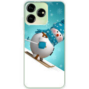 Чехол BoxFace ZTE Blade V50 Design 4G Skier Snowman