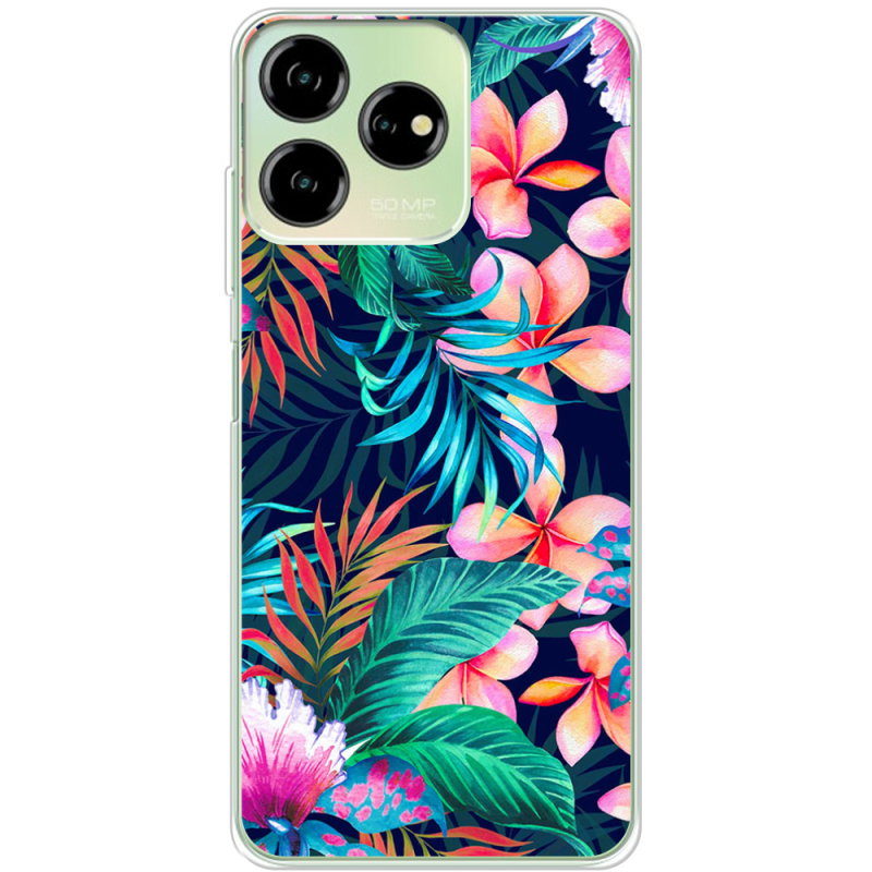 Чехол BoxFace ZTE Blade V50 Design 4G flowers in the tropics