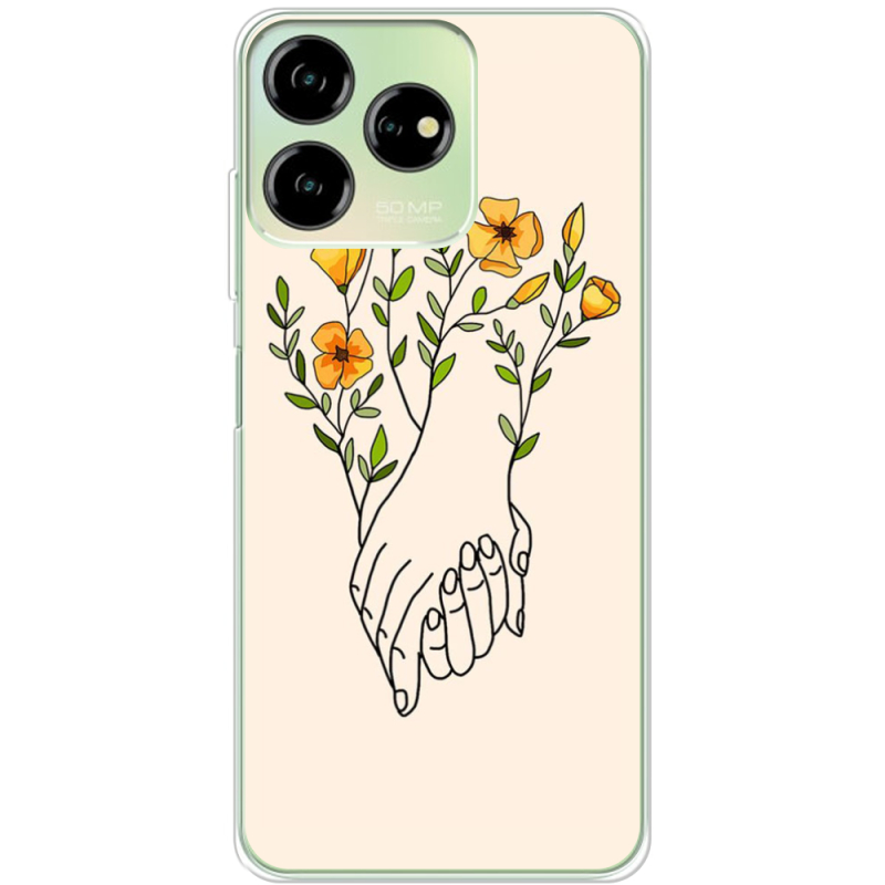 Чехол BoxFace ZTE Blade V50 Design 4G Flower Hands