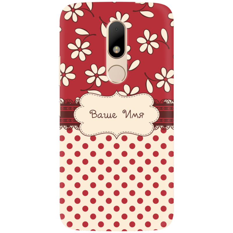 Чехол Uprint Motorola Moto M XT1663 Именной Polka Dots