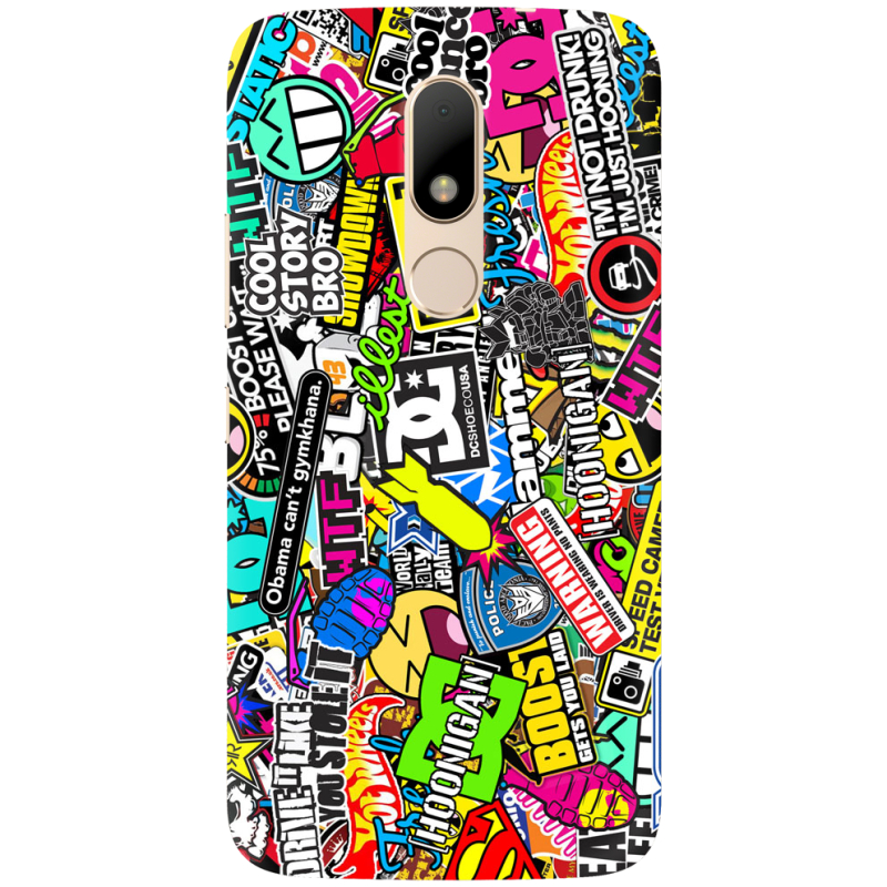 Чехол Uprint Motorola Moto M XT1663 Multicolored Inscriptions