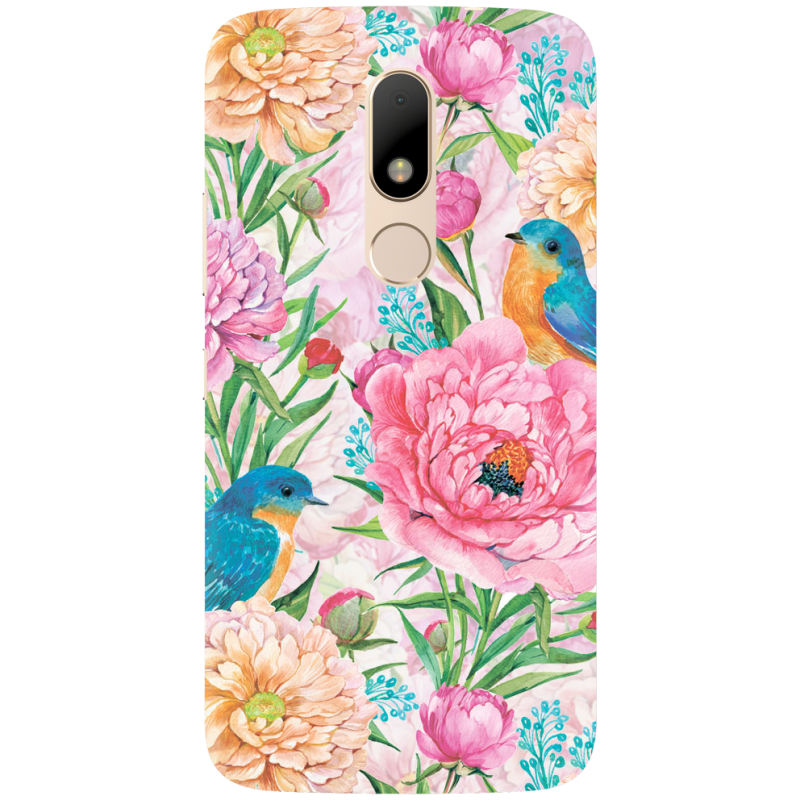 Чехол Uprint Motorola Moto M XT1663 Birds in Flowers