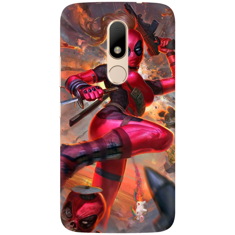 Чехол Uprint Motorola Moto M XT1663 Woman Deadpool