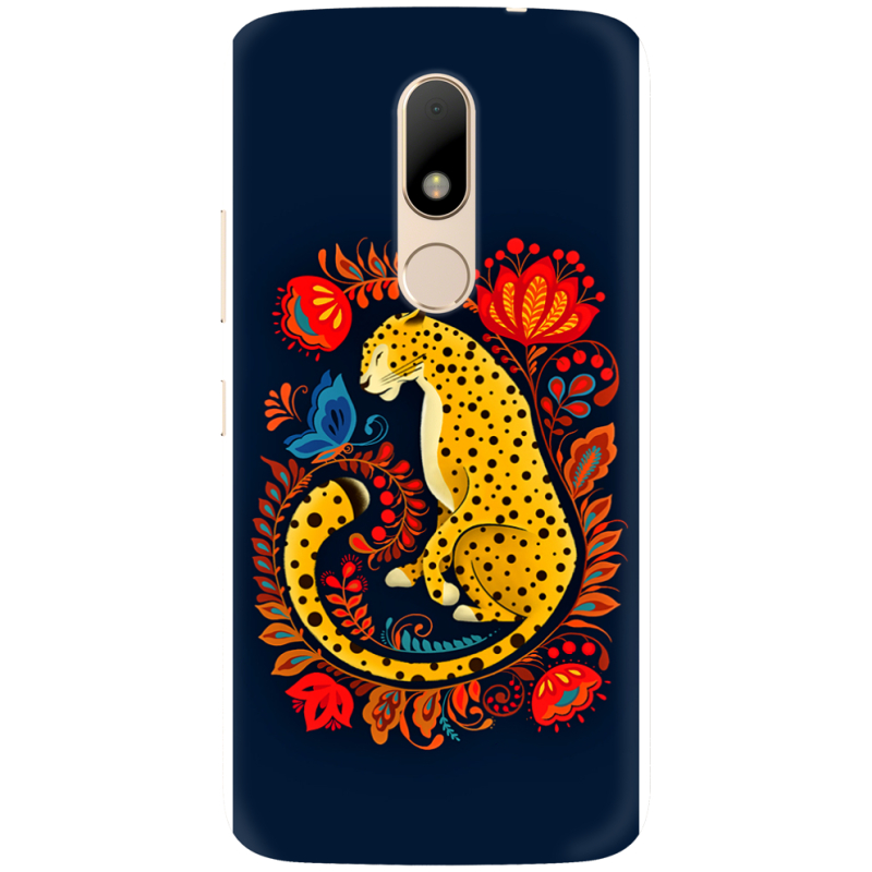 Чехол Uprint Motorola Moto M XT1663 Petrykivka Leopard