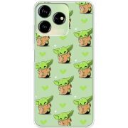 Прозрачный чехол BoxFace ZTE Blade V50 Design 4G Pattern Baby Yoda