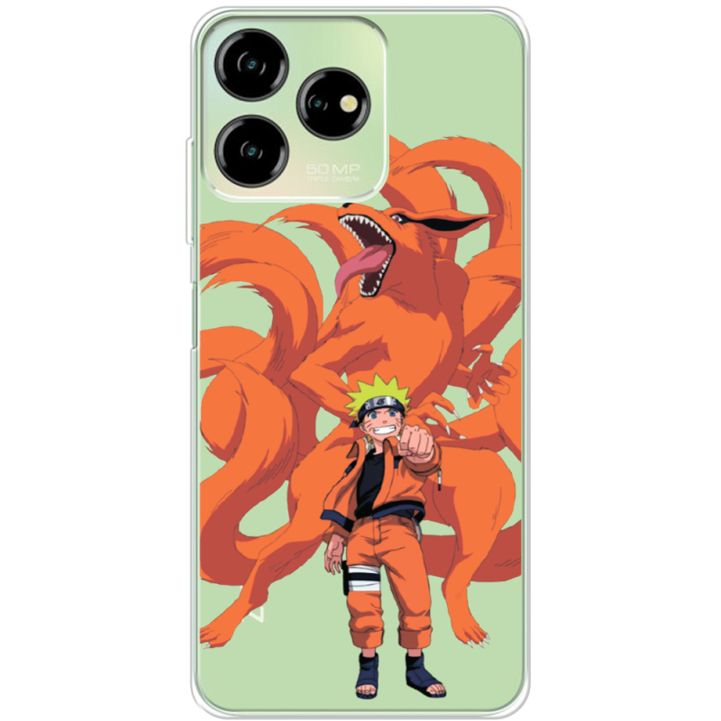 Прозрачный чехол BoxFace ZTE Blade V50 Design 4G Naruto and Kurama