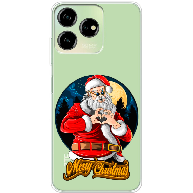 Прозрачный чехол BoxFace ZTE Blade V50 Design 4G Cool Santa