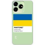 Прозрачный чехол BoxFace ZTE Blade V50 Design 4G Pantone вільний синій