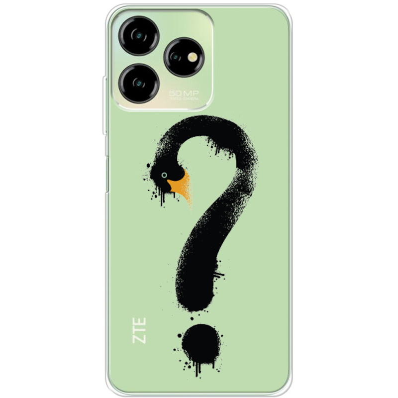 Прозрачный чехол BoxFace ZTE Blade V50 Design 4G Swan question