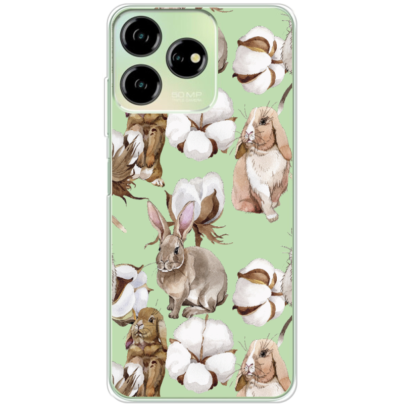 Прозрачный чехол BoxFace ZTE Blade V50 Design 4G Cotton and Rabbits