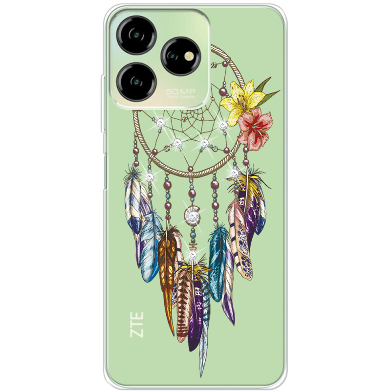 Чехол со стразами ZTE Blade V50 Design 4G Dreamcatcher