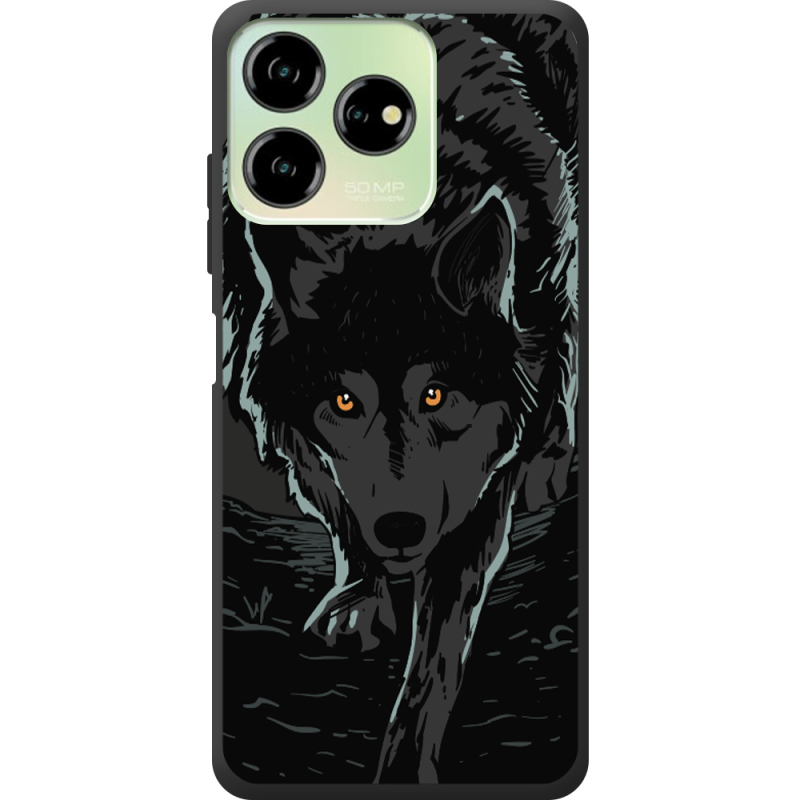 Черный чехол BoxFace ZTE Blade V50 Design 4G Wolf