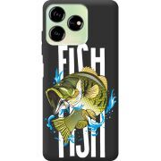 Черный чехол BoxFace ZTE Blade V50 Design 4G Fish