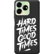 Черный чехол BoxFace ZTE Blade V50 Design 4G Hard Times Good Times