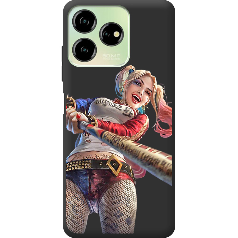 Черный чехол BoxFace ZTE Blade V50 Design 4G Happy Harley Quinn