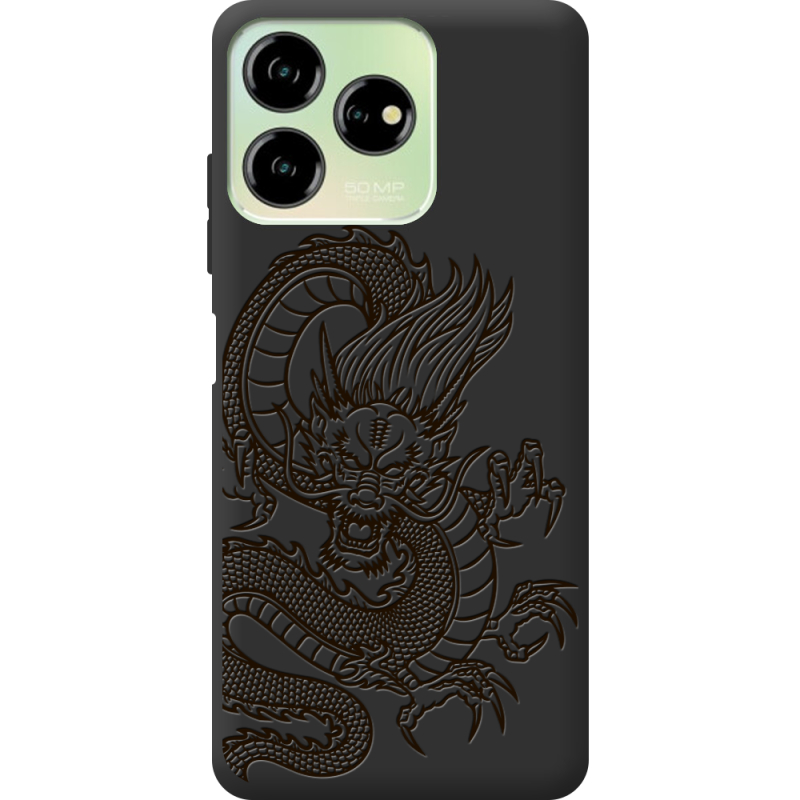 Черный чехол BoxFace ZTE Blade V50 Design 4G Chinese Dragon