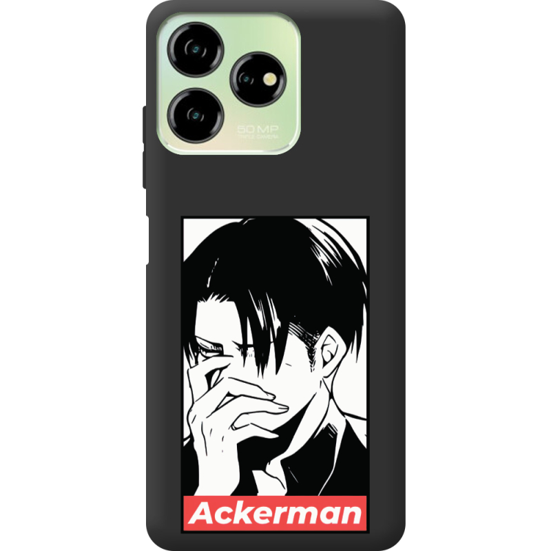 Черный чехол BoxFace ZTE Blade V50 Design 4G Attack On Titan - Ackerman