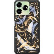 Черный чехол BoxFace ZTE Blade V50 Design 4G Ластівки