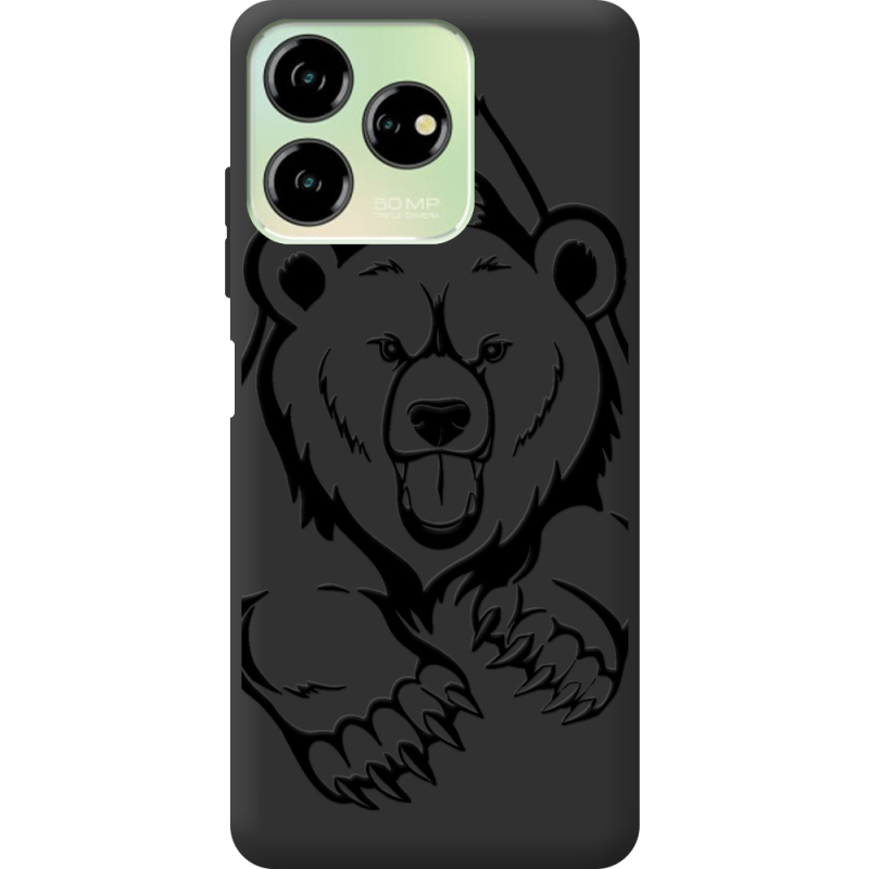 Черный чехол BoxFace ZTE Blade V50 Design 4G Grizzly Bear