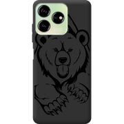 Черный чехол BoxFace ZTE Blade V50 Design 4G Grizzly Bear