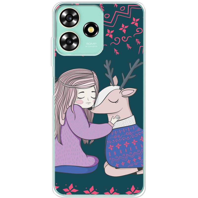 Чехол BoxFace ZTE Blade A73 4G Girl and deer