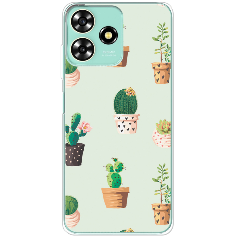 Чехол BoxFace ZTE Blade A73 4G L-green Cacti