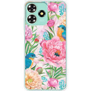 Чехол BoxFace ZTE Blade A73 4G Birds in Flowers