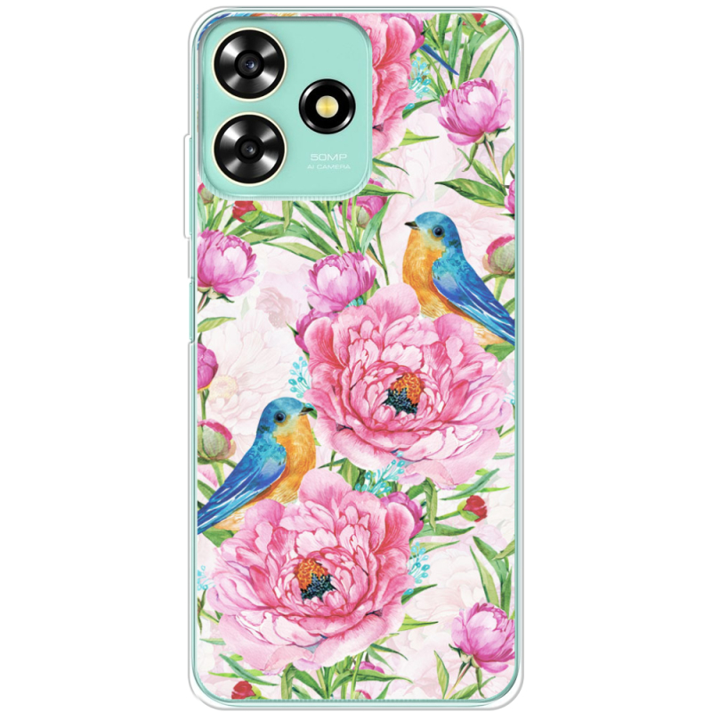 Чехол BoxFace ZTE Blade A73 4G Birds and Flowers