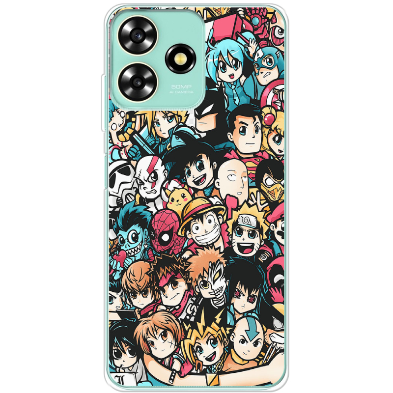 Чехол BoxFace ZTE Blade A73 4G Anime Stickers