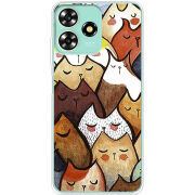 Чехол BoxFace ZTE Blade A73 4G Sleepy Cats