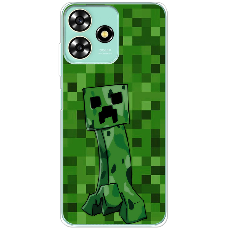 Чехол BoxFace ZTE Blade A73 4G Minecraft Creeper