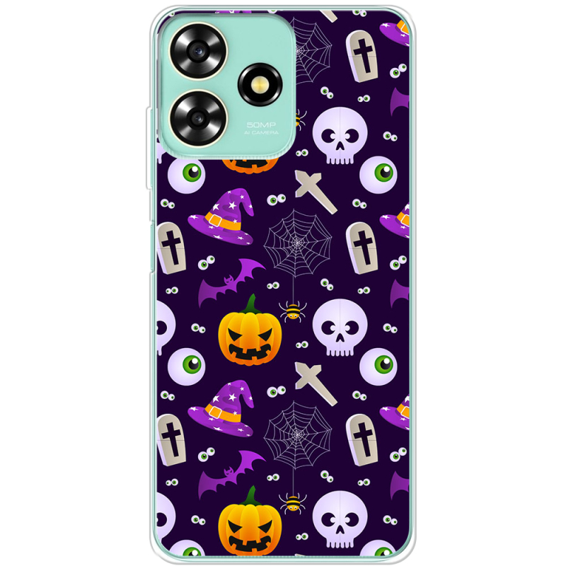 Чехол BoxFace ZTE Blade A73 4G Halloween Purple Mood