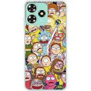 Чехол BoxFace ZTE Blade A73 4G Rick and Morty