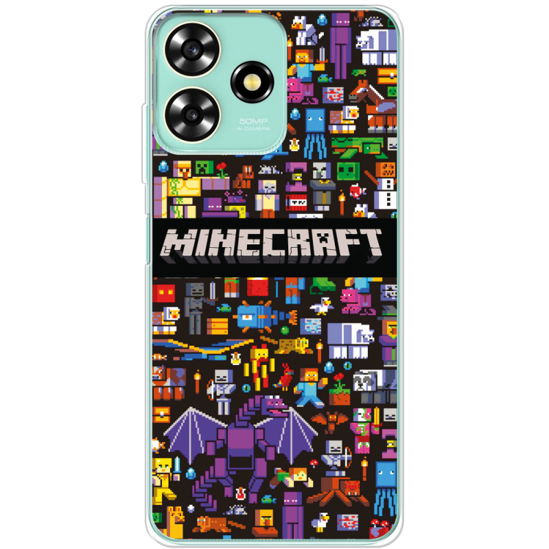 Чехол BoxFace ZTE Blade A73 4G Minecraft Mobbery