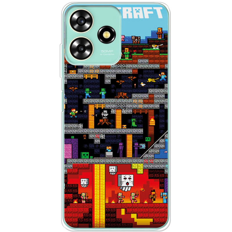 Чехол BoxFace ZTE Blade A73 4G Minecraft Lode Runner